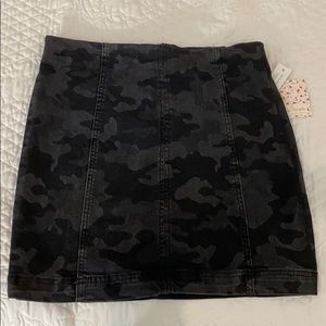 Brand New Free People Camo Skirt